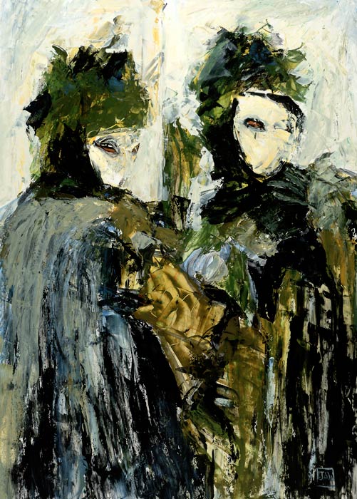 Doppleganger — painting by Julie Wray