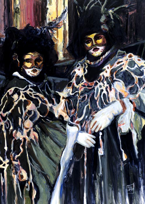Masquerade — painting by Julie Wray
